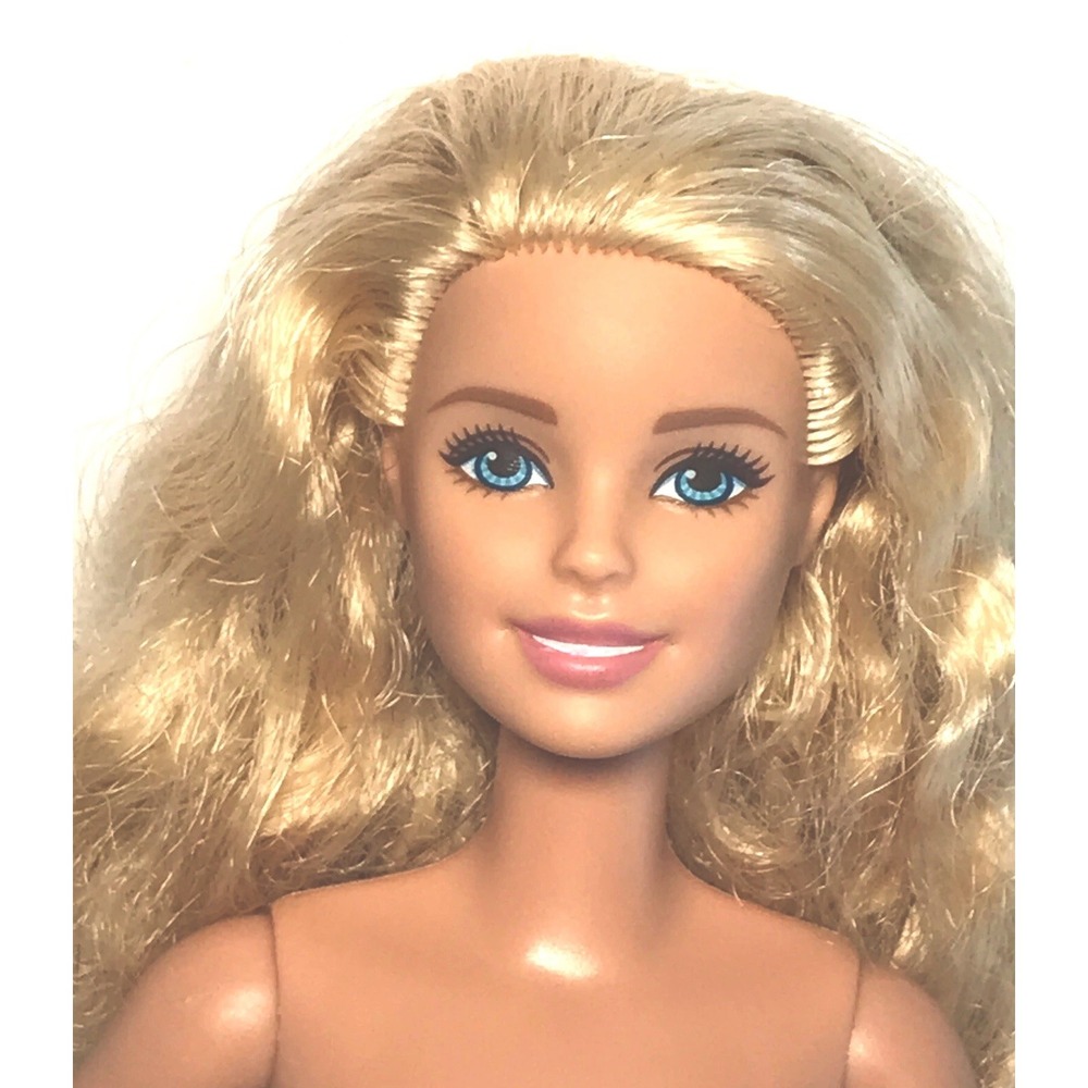 Nude Barbie 2015 Fashionistas #14 Curly Blonde Millie Face DGY57 Doll For OOAK